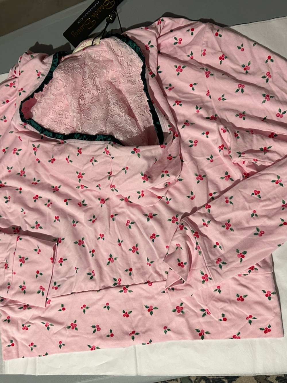 Beach Bunny Rocky Zip Hoodie- Holly-Day Large - Picture 9 of 9